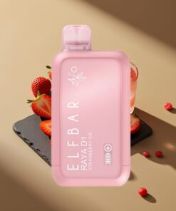 Elf Bar Raya D1 13000 Puffs Disposable Vape Aardbeien Ijs 18ml & 650mAh