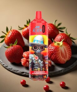 JNR Alien 10000 Puffs Wegwerp Vape Aardbei Granaatappel met 850mAh & RGB-verlichting
