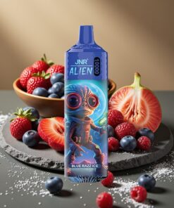 JNR Alien 10000 Puffs Wegwerp Vape Blauwe Framboos IJs 20ml & Type-C