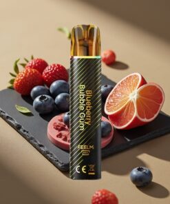 JNR Black&Golden 800 Puffs Wegwerp Vape Blauwe Bessen Bubble Gum 550mAh