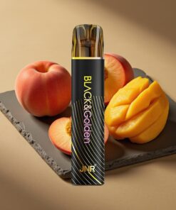 JNR Black&Golden 800 Puffs Wegwerp Vape Perzik Mango 550mAh
