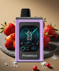 JNR PhoneVape 30000 puffs Wegwerp Vape Aardbei IJs Met Turbo Modus & App Bediening