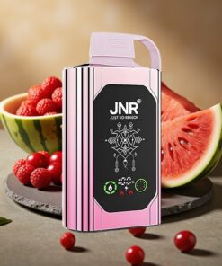 JNR Shisha Hookah Box 20500 Puffs Wegwerp Vape Kers Watermeloen Ijs & HD Display