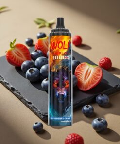 JNR Wolf Niplo 10000 Puffs Wegwerp Vape Bosbes Op IJs 20ml 5%