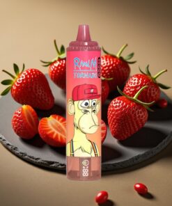 RandM Fumot Tornado 15000 Puffs Wegwerp Vape Aardbei Red Bull & 25ml