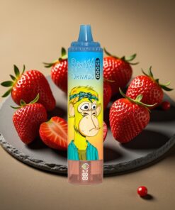 RandM Fumot Tornado 15000 Puffs Wegwerp Vape Aardbei met 25ml & LCD