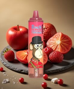 RandM Fumot Tornado 15000 Puffs Wegwerp Vape Rode Energie Ijs met LCD & Type-C