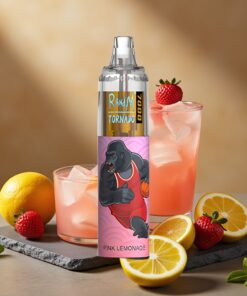 RandM Fumot Tornado 7000 Wegwerp Vape Roze Limonade met 14 ML E-liquid en Mesh Coil