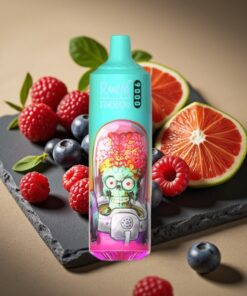 RandM Fumot Tornado 9000 Puffs Wegwerp Vape Blauwe Zure Framboos RandM Tornado 9000 Puffs 18 mL Mesh Coil