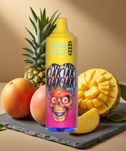 RandM Fumot Tornado 9000 Puffs Wegwerp Vape Perzik Mango Ananas RandM Tornado 9000 Puffs 18 mL Mesh Coil
