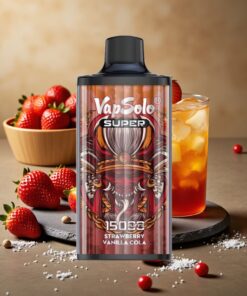 Vapsolo Super 15000 Puffs Aardbei Vanille Cola 40ml 850mAh