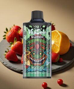 Vapsolo Super 15000 Puffs Wegwerp Vape Aardbei-Kiwi 40ml 850mAh