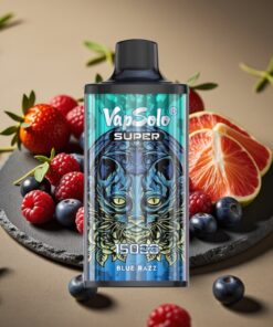 Vapsolo Super 15000 Puffs Wegwerp Vape Blauwe Framboos 40ml 50mg/ml