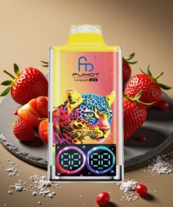 Fumot Leopard 40K Puffs Wegwerp Vape Aardbei IJs 5% Nicotine 700mAh Fumot Leopard 40K Puffs Wegwerp Vape Dual Mesh Type-C