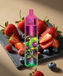 Fumot RandM Tornado 30000 Puffs Wegwerp Vape Aardbei Blauwe Bes 30mL 5%