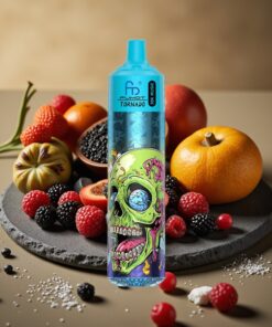 Fumot RandM Tornado 30000 Puffs Wegwerp Vape Zwart IJs 30mL 5%