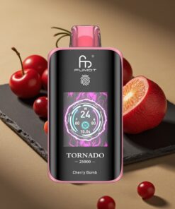 Fumot Tornado 25000 Puffs Wegwerp Vape Kersenbom met HD Scherm & Type-C Opladen