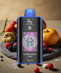 Fumot Tornado 25000 Puffs Wegwerp Vape Zwart IJs met HD Scherm & 700mAh Battery