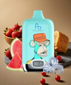 Fumot Tornado Digital Box 12000 Puffs Wegwerp Vape Aardbeidonut 20ml Type-C