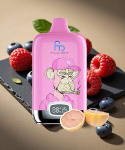 Fumot Tornado Digital Box 12000 Puffs Wegwerp Vape Blauwe Bes Framboos 20ml